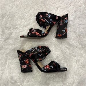 Jessica Simpson Floral Block Heel Sandals